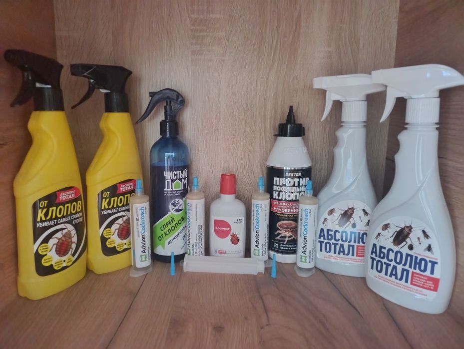 Средство безопасносе от тараканов и От клопов