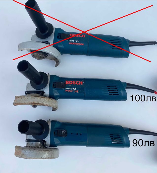 BOSCH GWS 1000 - Ъглошлайф 1000W