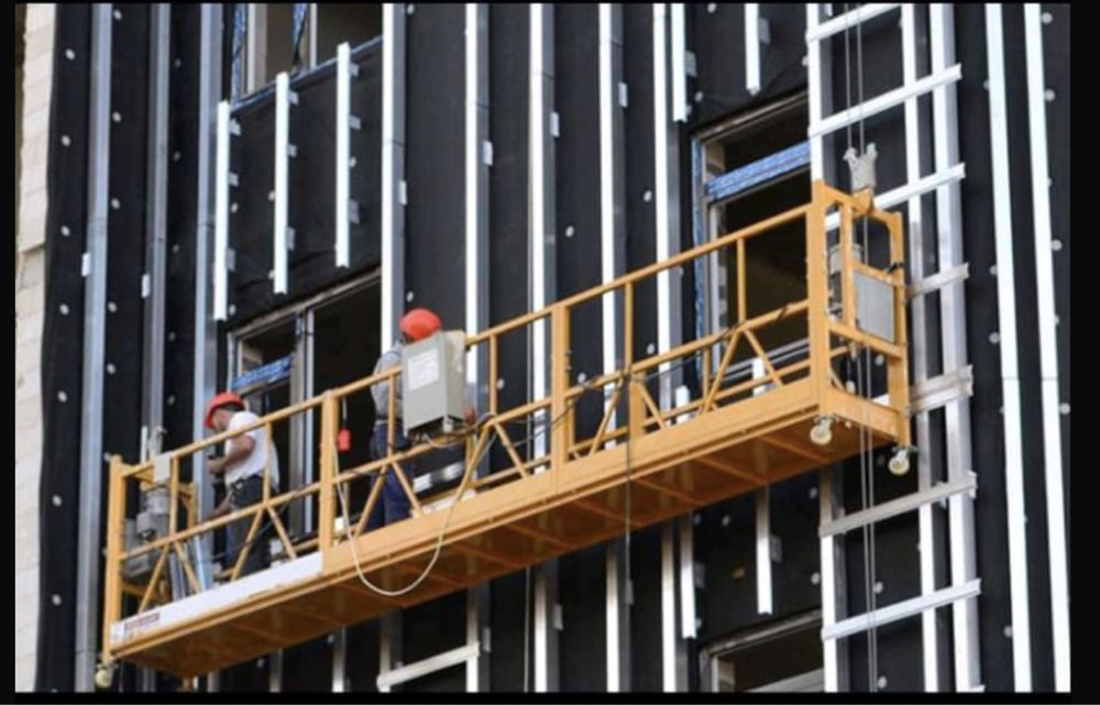 Фасадные работы утепленые стен