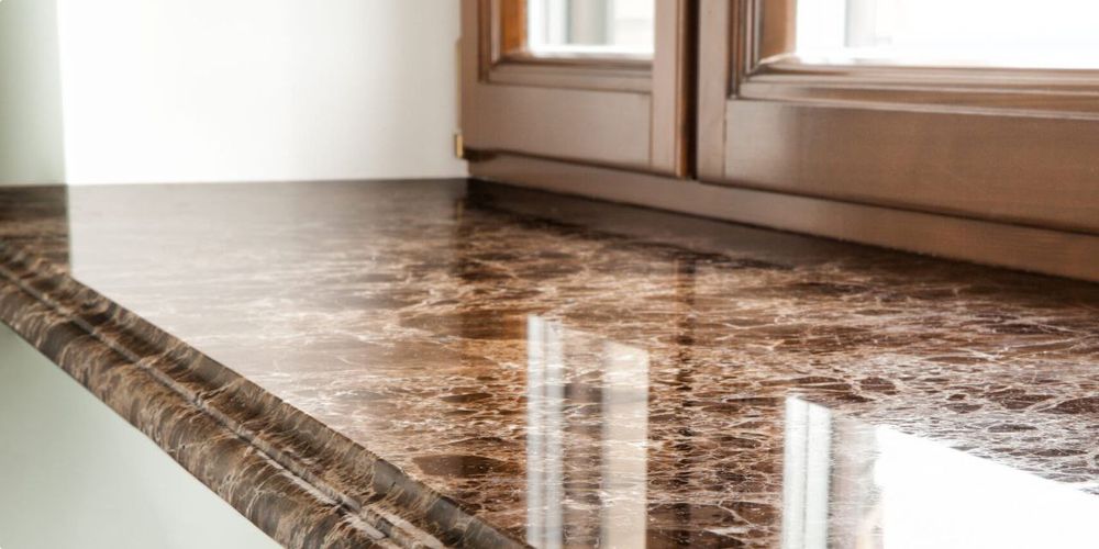 Изготовление подоконников из акрилового и кварцевого камня в рассрочку