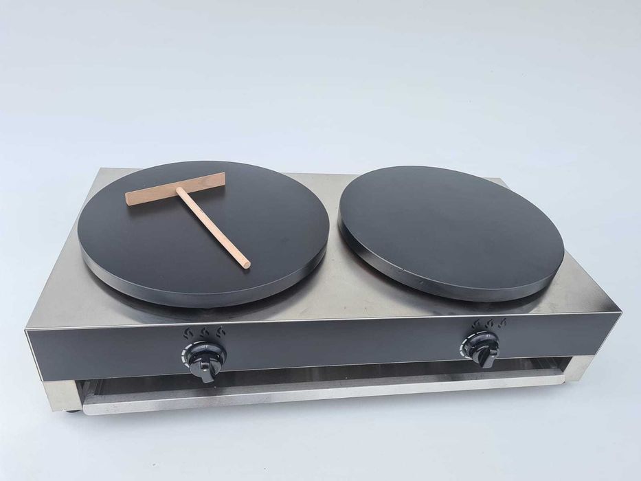 Plita dubla clatite,aparat clatite,pe gaz GPL aparat nou,plita fonta