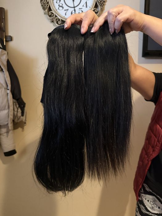 3 опашки екстеншън естествена коса