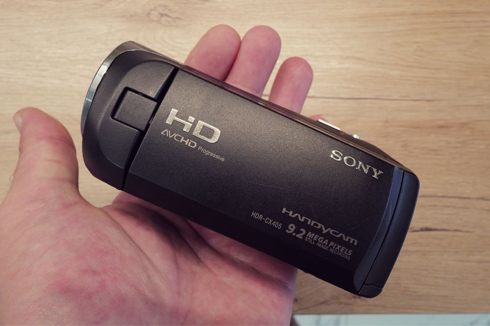 Camera video Sony Handycam HDR-Cx405 Full HD lentile Zeiss Vario Tessar USB stare Superba Card youtube vlogging