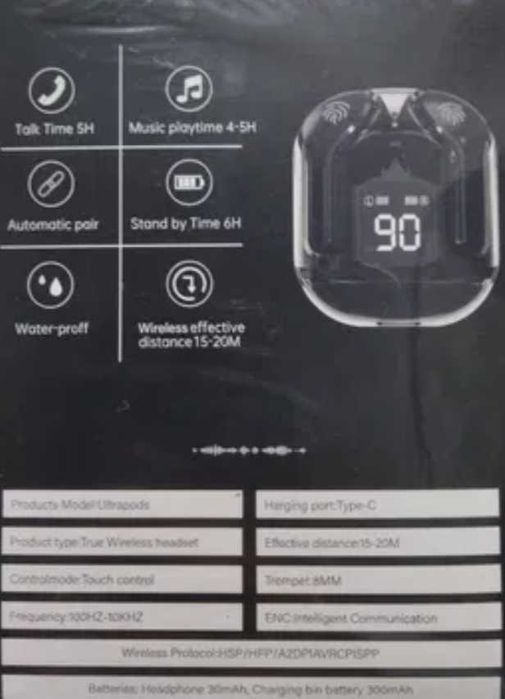 ARZON sifatli airpods ULTRAPODS MAX