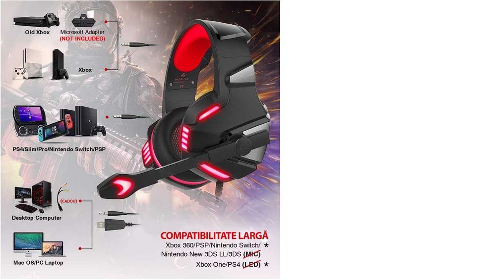 Casti Gaming HunterSpider V3