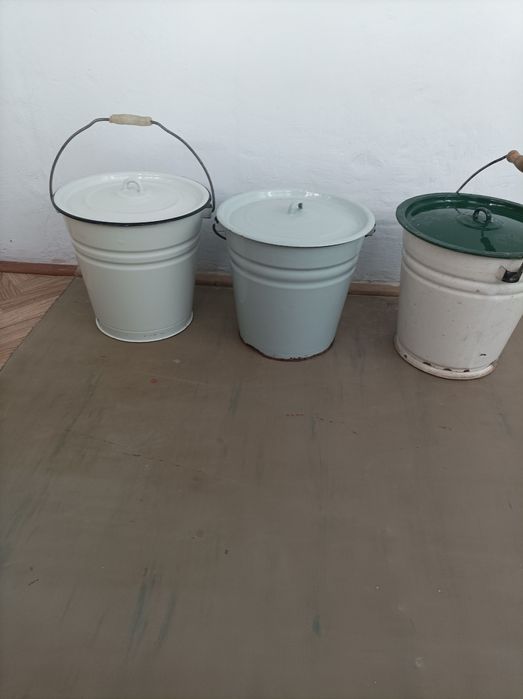 Ведро эмалированное 3 штуки