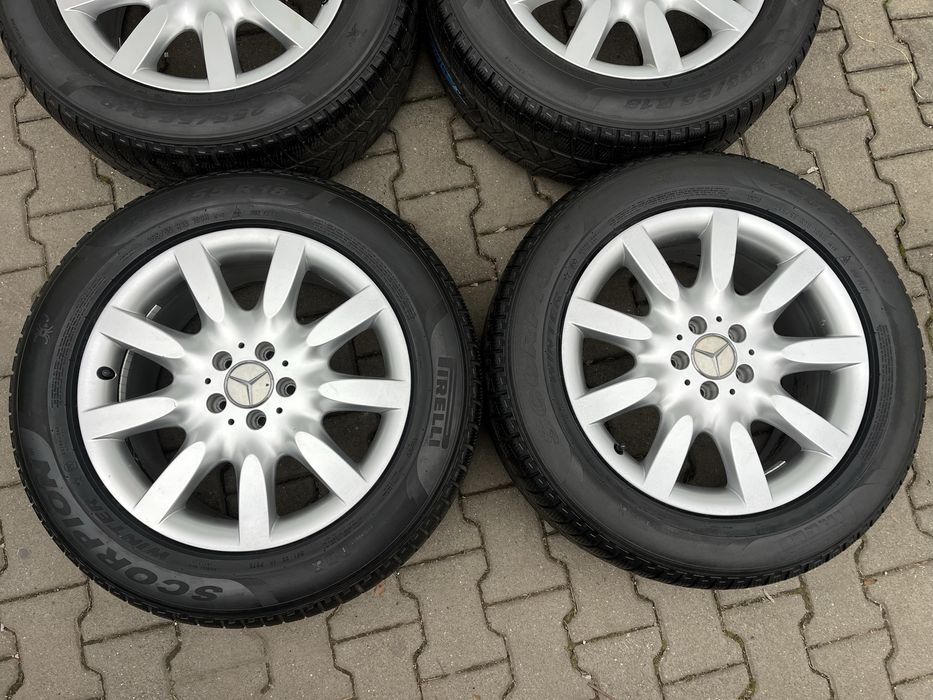 Jante aliaj 5x112mm, anvelope 255/55 R18, Mercedes ML, GLC, GLE