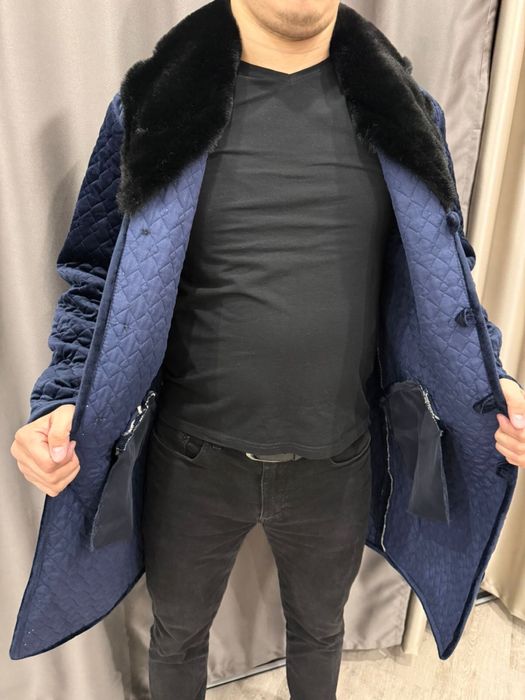 Шапан теплый с мехаом