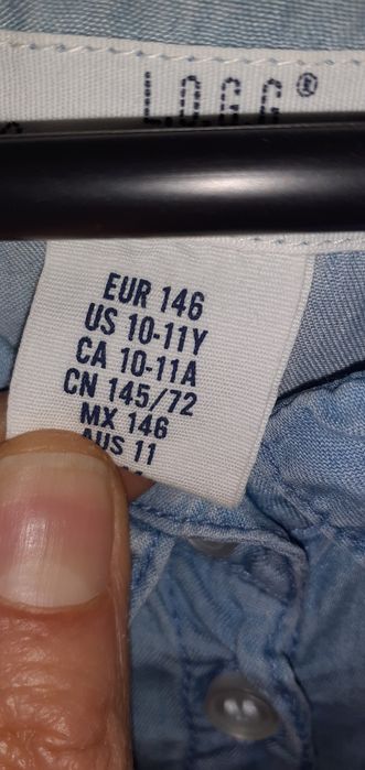 Нови детски ризи за момиче 10/11г;12/13г.