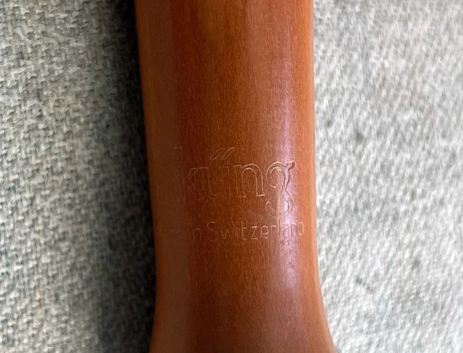Flaut drept Küng Swiss Made lemn sopran cu toc original
