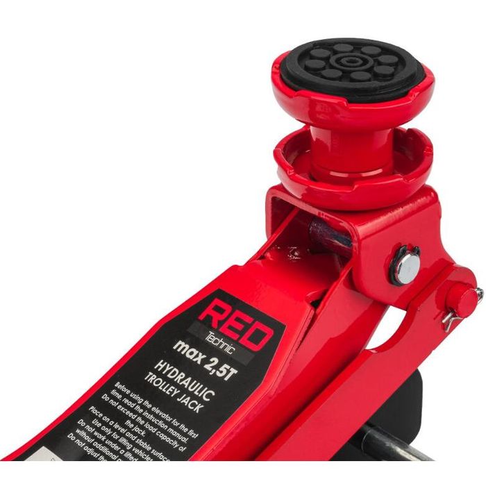 Cric hidraulic tip crocodil 2.5 tone, cu garda joasa, 85 mm-360mm, Red