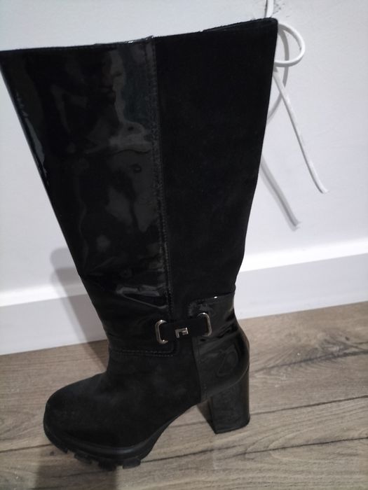 Сапоги женские кожанные