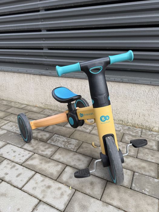 Tricicleta Kinderkraft 3 in 1 - 4Trike, galben