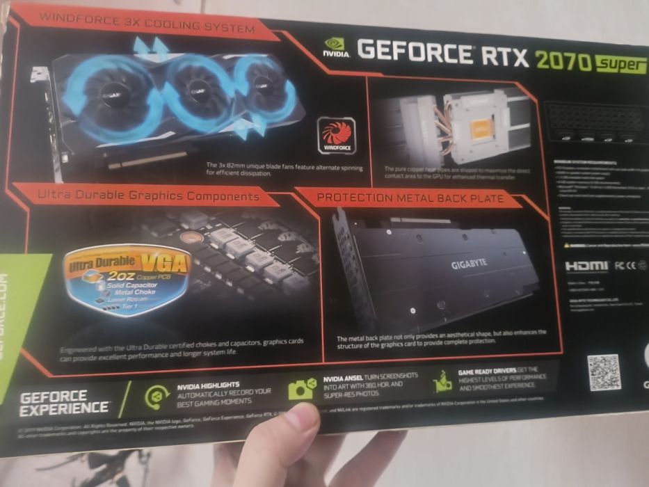 Видеокарта Nvidia rtx 2070 super