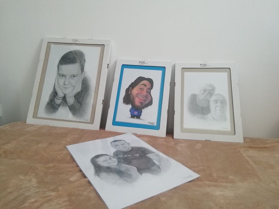 Portret creion, sau Caricatura la comanda cadou personalizat