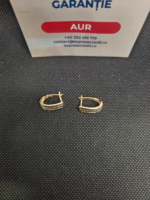 Cercei aur 14K 2.93g (49891.3 Ag11 Piata Nicolina) Garantie 2 ani!