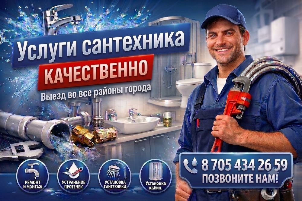 Услуги Сантехника. Стаж 25лет.