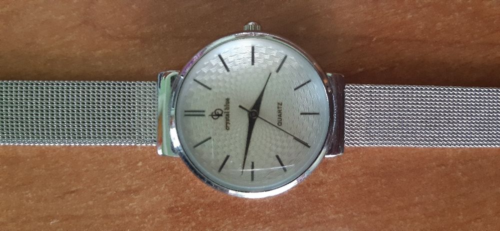 Ceas damă Crystal Blue elegant plus brățară cu pietre