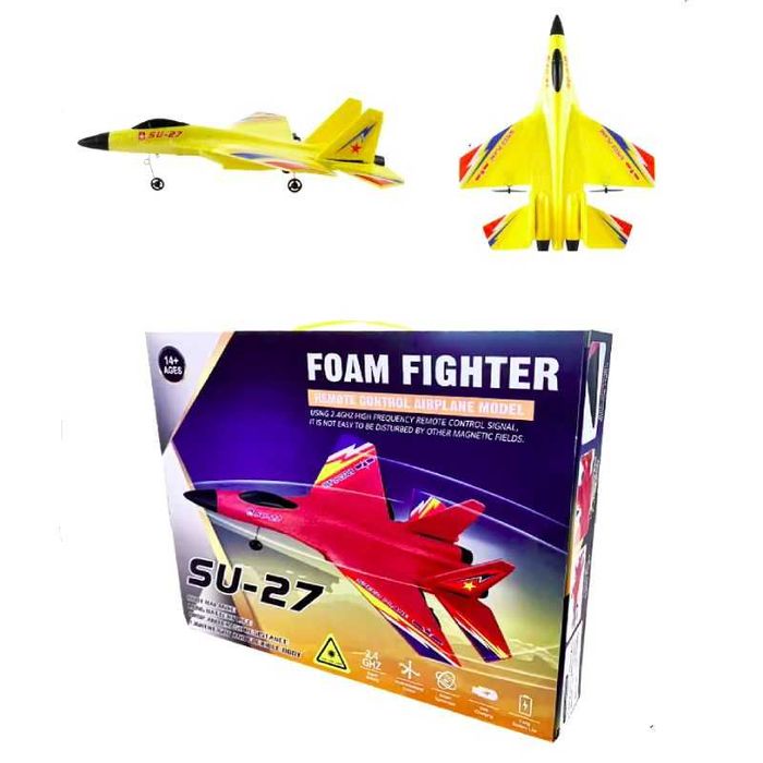 Самолет с дистанционно управление Su 27, Жълт