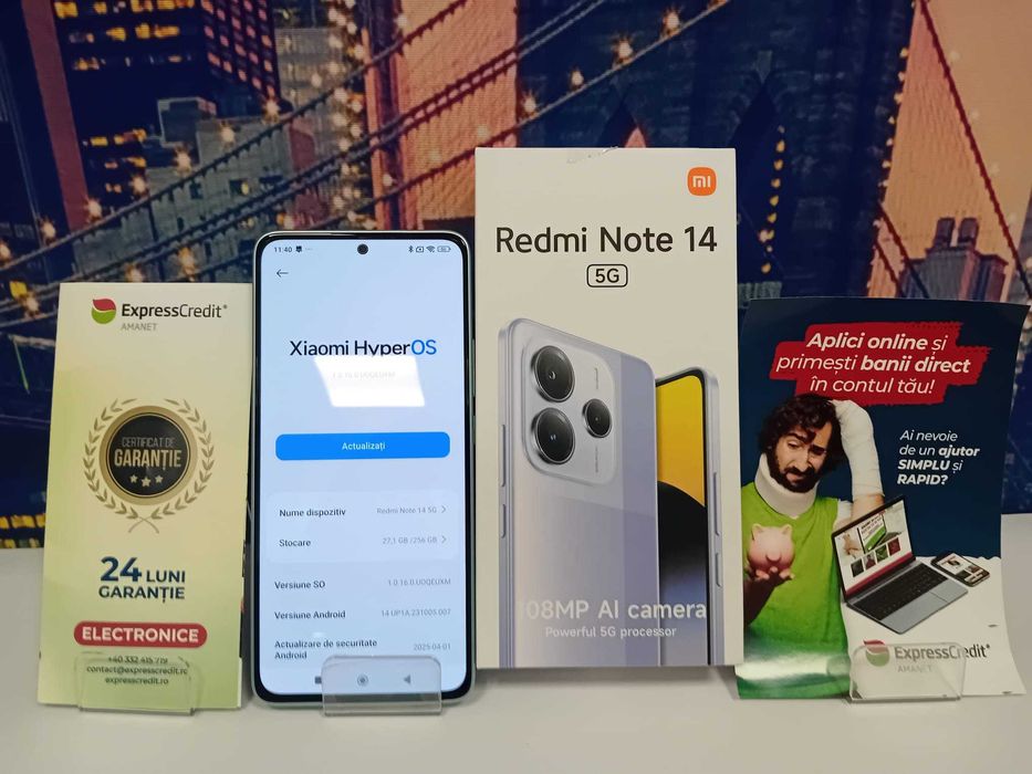 Xiaomi Redmi Note 14 (34188/30 Pacurari 2)Garantie 2 Ani!