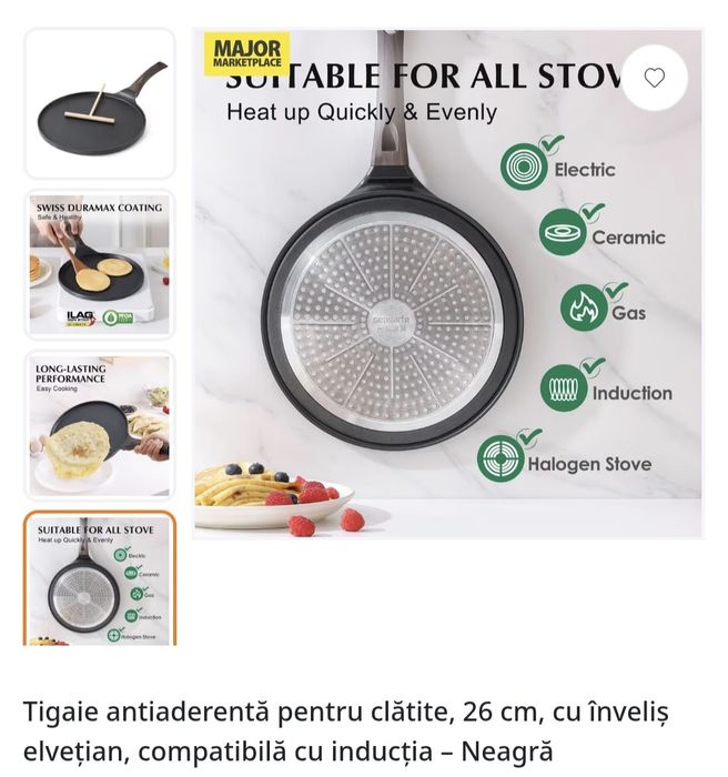 Tava antiaderenta pentru clatite
