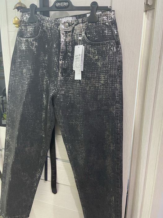 Джинсы с люрексом