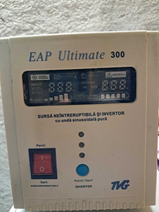 Sursa neintreruptibila de tensiune dual inverter 300W/500VA/12V