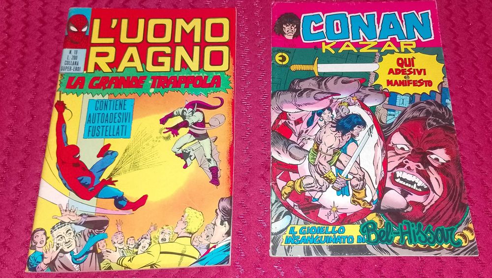 Benzi desenate SPIDERMAN UOMO RAGNO DEVIL CONAN KAZAR din italia 1970