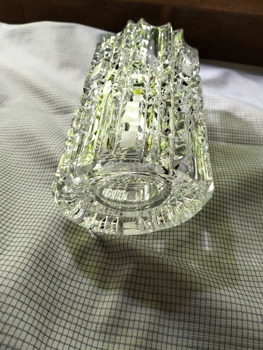 Чешская ваза для цветов, хрусталь