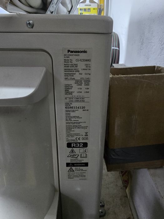 Климатик  Panasonic CU-FZ35WKE 12-ка