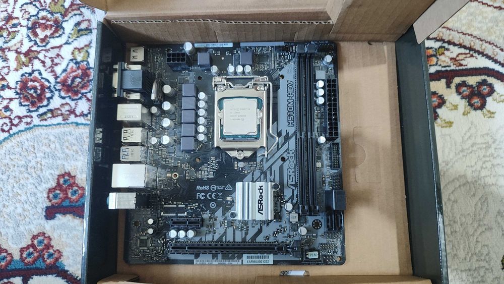 Материнская плата h510 Asrock и процессор 5 10400f