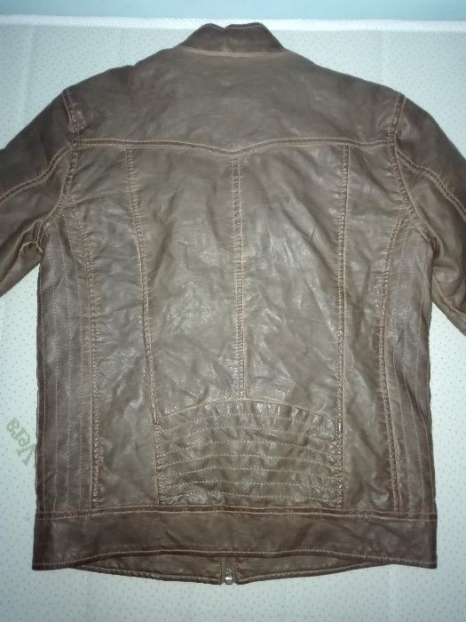 Марково Кафяво яке от еко кожа