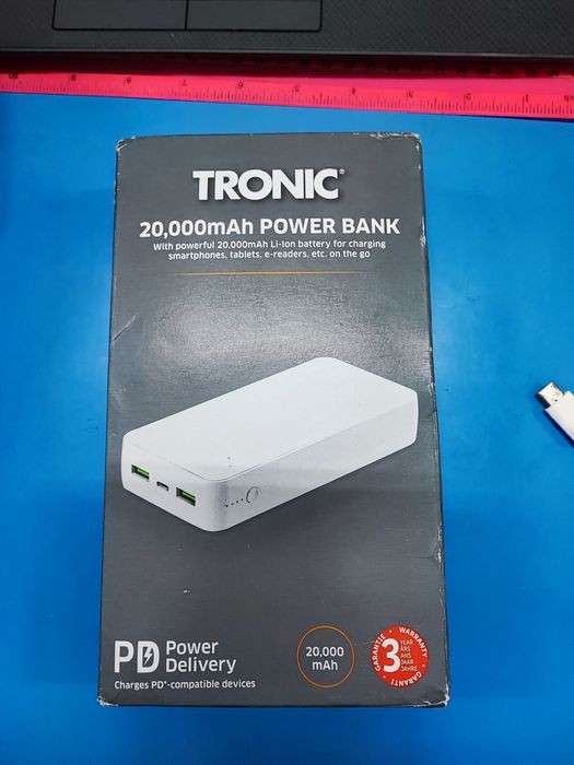 Power bank TRONIC 20.000 mAh, USB-C, PD, QC 3.0