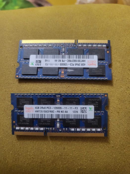 Kit Memorie RAM Laptop SK Hynix 8GB DDR3 (2x 4GB) PC3-12800S