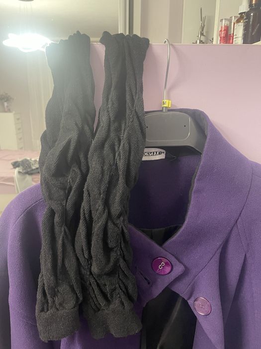 Преходно лилаво палто DENYL