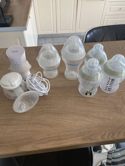 Pompa se san si biberoane panda si babyono