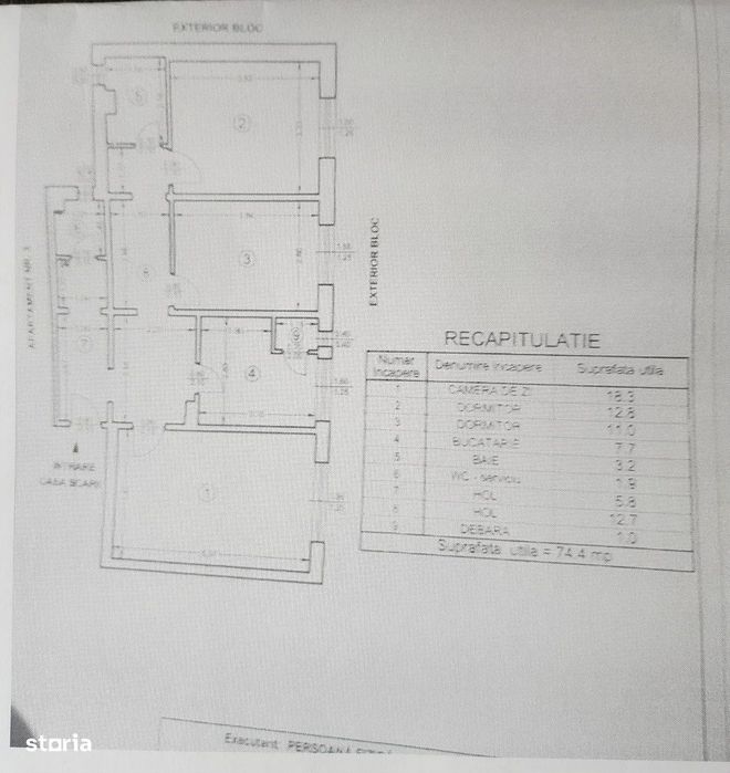 Apartament cu 3 camere decomandat Cornisa Bistritei — fotografia 1