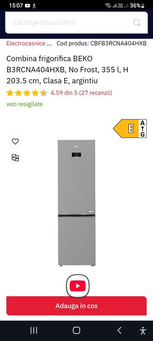 Frigider beko 2 luni folosit