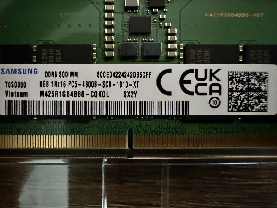 Memorie RAM Samsung DDR5 SODIMM 8GB 4800 Mhz CL40