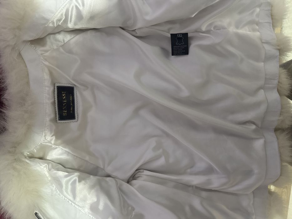 Blana naturala de vulpe alba