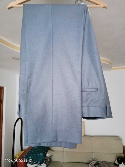 Costum gri lână barbati Marios, marimea 54