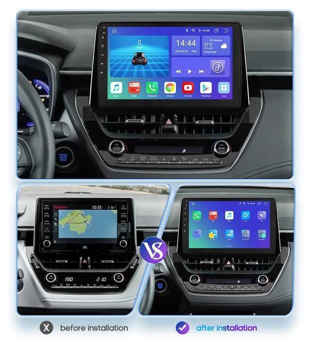 Toyota Corolla 2018 - 2021  Мултимедия Навигация Android