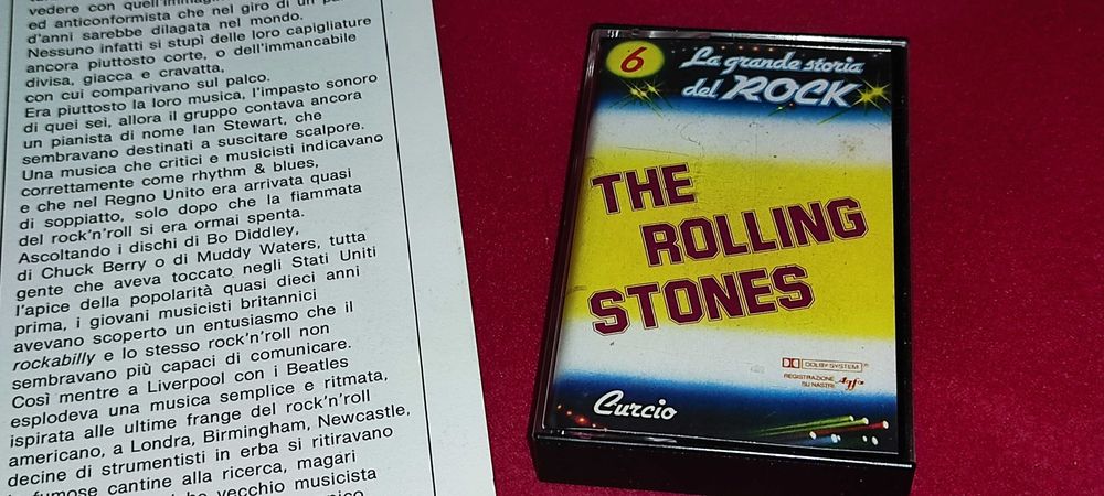Caseta audio de colectie  din seria  LE GRANDE STORIA DEL ROCK DIN 1981 - THE ROLLING STONES.