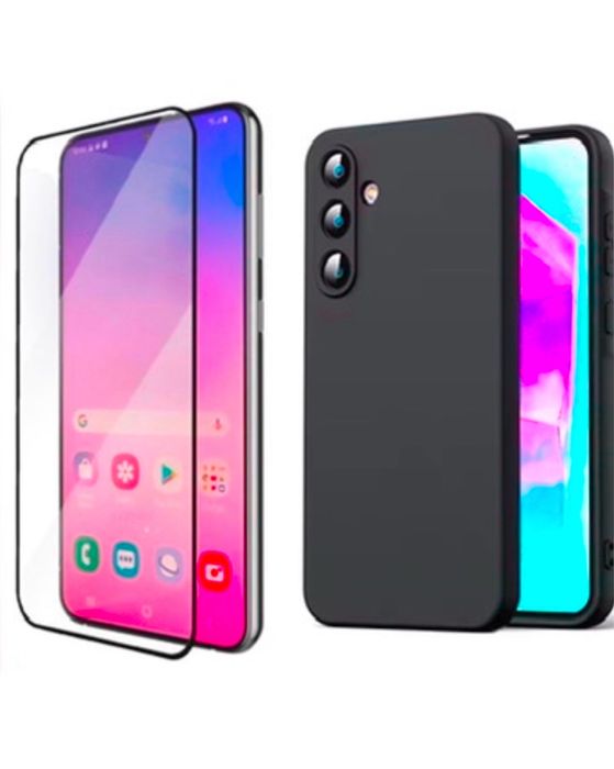 Husa TPU Focus si Folie Sticla 12D Samsung A20e/A22/A23/A24/A25/A26