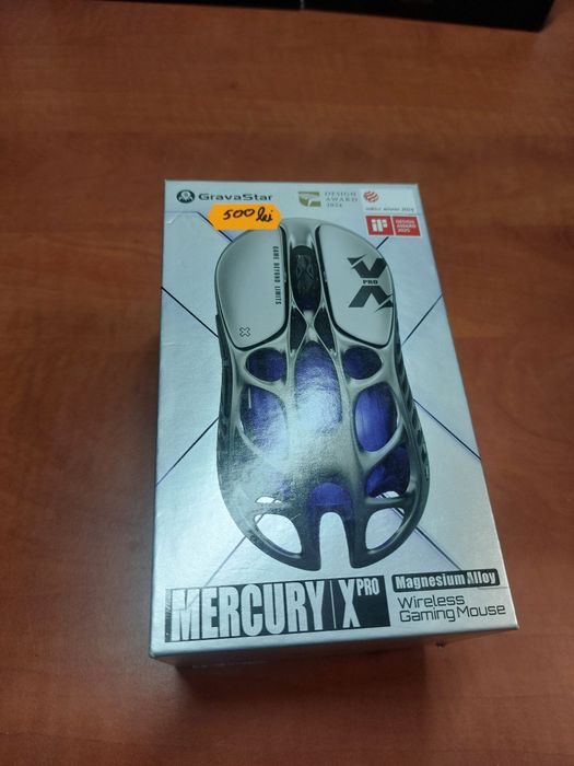 Okazie! MOUSE ultra light gaming csgo,Fortnite,PubG,Valorant,nu Logitech,Steelseries,Razer,model Gravastar Mercury X Pro,nou la cutie!,aliaj magneziu!