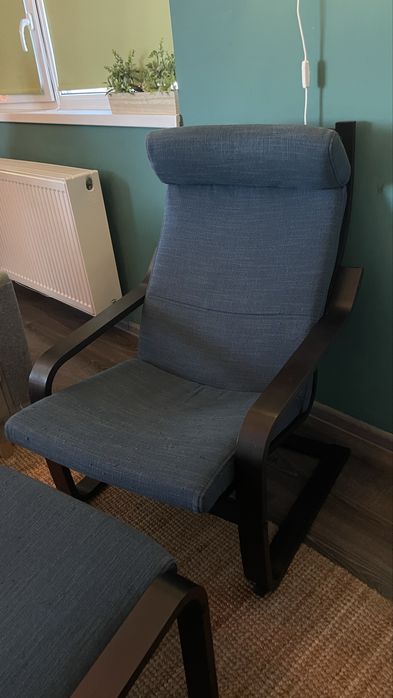 Fotoliu si taburet IKEA POANG