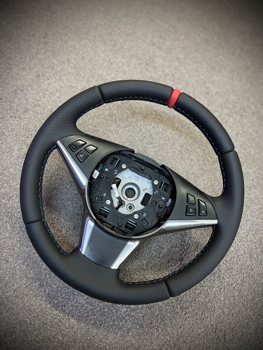 Volan piele naturală inel sport Nappa Bmw Seria 5 E60/E61 Seria 6 E63