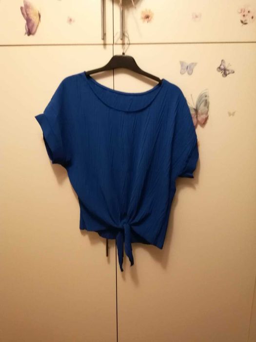 Bluza casual albastra