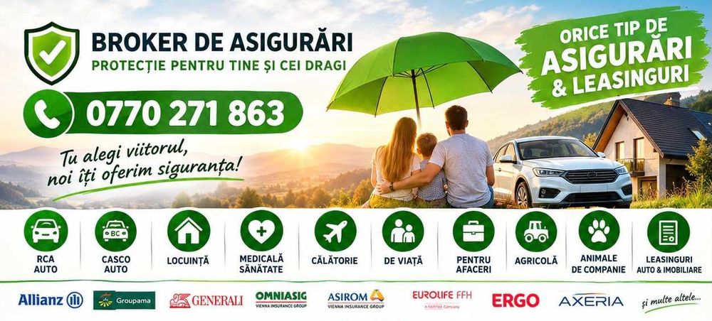 Ai nevoie de O ASIGURARE? Noi te ajutam!
