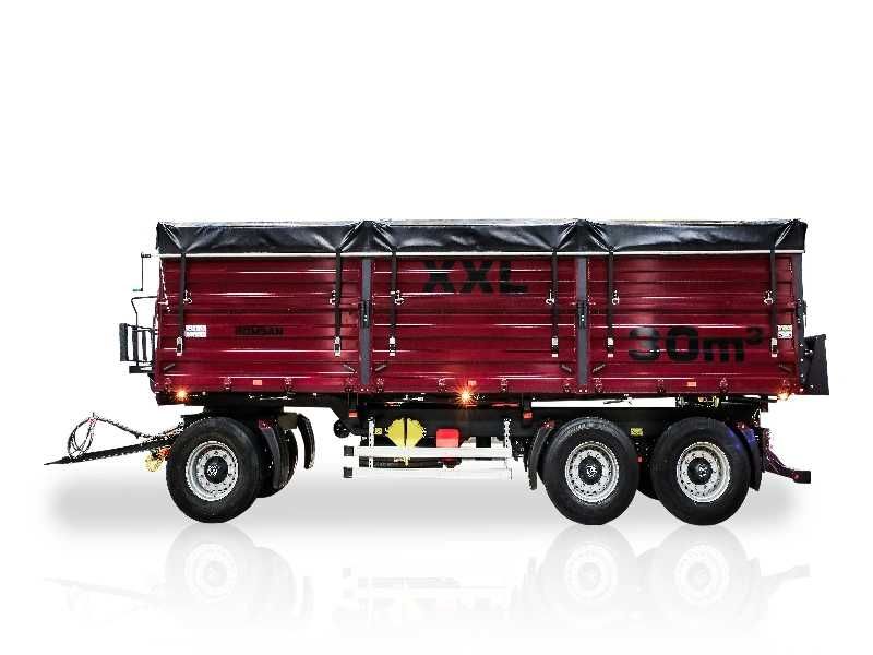 Remorca agricola 3 axe 24T basculabila 3 parti DOAR ACUM!